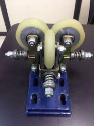 elevator guide shoe roller type